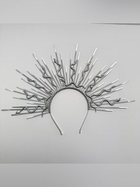 Silver Snake Sunburst Headband